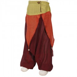 Girl ethnic moroccan trousers fairy darkred