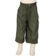 Hippy short trousers kid plain green army