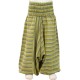 Girl Moroccan trousers stripe lemon green   6years