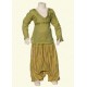 Pantalon afgano chica rayado verde limon    2anos