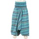 Baby Moroccan trousers stripe turquoise 6months