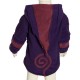 Kid ethnic polar jacket sprite hood  purple