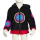 Kid velvet psychedelic jacket black