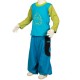 Boy Moroccan trousers cotton turquoise and black    8years