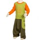 Kid Moroccan trousers cotton army and lemon    2years