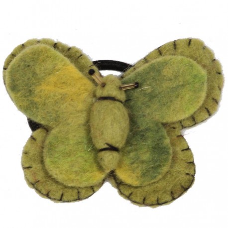 Elastico pelo nina mariposa verde