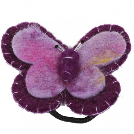 Elastico pelo nina mariposa violeta