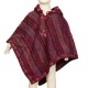 Poncho polaire fille prune
