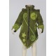 Sharp hood girl ethnic coat green army