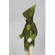Abrigo etnico chica capucha puntiaguda verde caqui