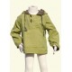 Poncho jumper hood jacket reversible lemon green