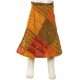 Ethnic skirt closed by knot purple