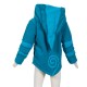 Ethnic kid polar jacket spride hood petrol turquoise