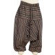 Boy stripe afghan trousers traditional cotton black brown