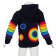 Ethnic kid jacket Rainbow black