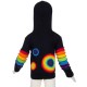 Ethnic kid jacket Rainbow black