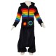 Ethnic kid jacket Rainbow black