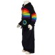 Ethnic kid jacket Rainbow black