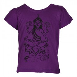 Teeshirt babacool fille Durga violet