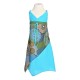 Robe pointue indienne coton turquoise