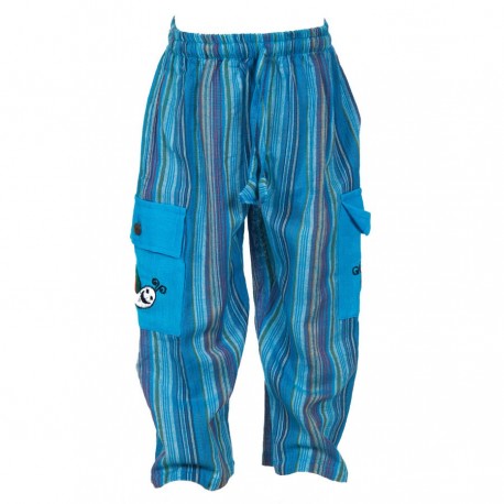Turquoise stripe trouser     18months