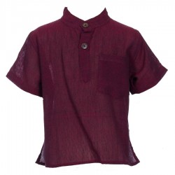 Camisa unida rojo violaceo 12meses