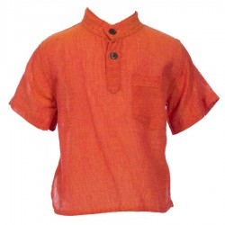 Chemise enfant ethnique orange