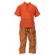 Camisa unida naranja    3meses