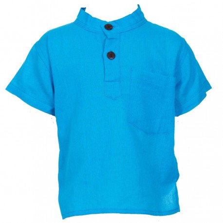 Plain turquoise shirt     3months