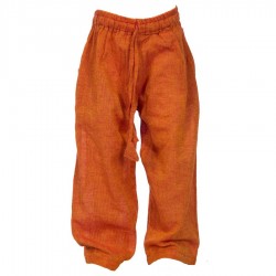 Pantalon unido naranja    6meses