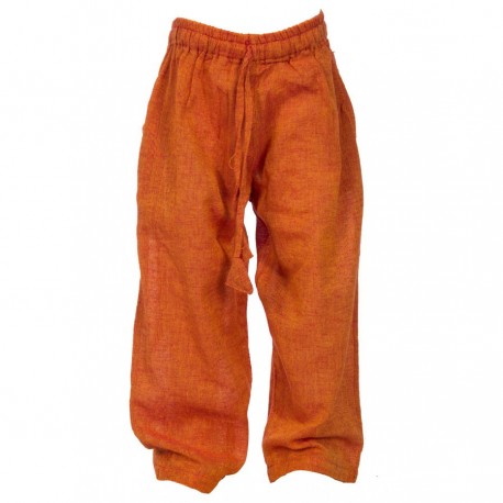 Pantalon unido naranja 6meses