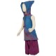 Blue indian dress sharp hood   12months