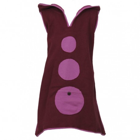 Purple srite hood tunic dress 6months