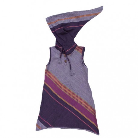 Purple indian dress sharp hood   8years