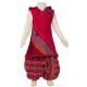 Red indian dress sharp hood   10years