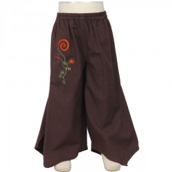 Skirt trousers ethnic brown