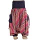 Stripe indian baggy trousers purple