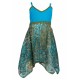 Robe indienne coton turquoise