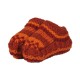 Baby slippers wool lined polar orange