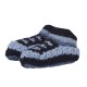 Baby slippers wool lined polar blue