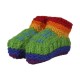 Baby slippers wool lined polar rainbow