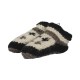 Baby slippers wool lined polar black and white