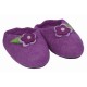 Chaussons fille artisanaux violet