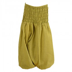 Girl Moroccan trousers plain lemon green     10years