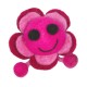 Broche lana hervida nino mujer flora graciosa rosa