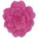 Grueso broche flor lana hervida mujer nino rosa rosa