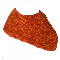 Tour de cou laine orange