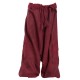 Pantalon afgano mixto unido rojo violaceo 14anos