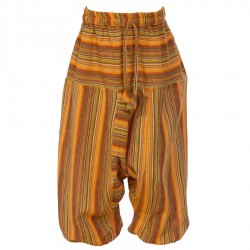 Boy stripe afghan trousers traditional cotton orange