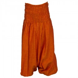 Sarouel enfant baba cool coton népalais uni orange